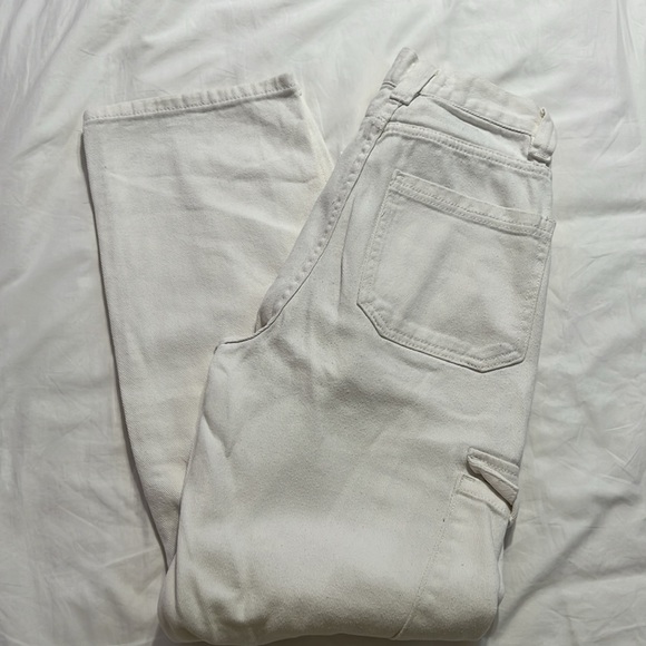White PacSun high waist cargo pants - Picture 2 of 4